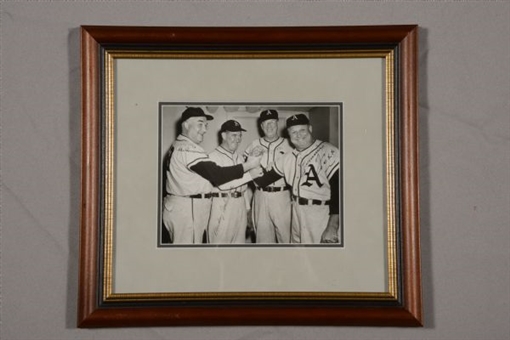 Philadelphia As World Series Heroes  8x10 Framed Photo Signed By Foxx, Simmons, Grove and Cochrane